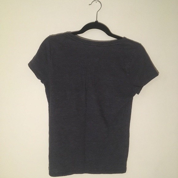 Grey Basic V-Neck T-Shirt - Picture 5 of 5